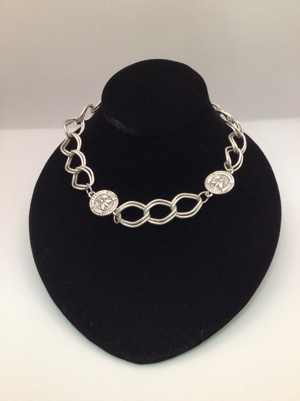 French Kande Cezanne Necklace Silver New pre-owned MS2357-Z