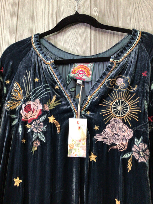 Johnny Was Velvet Selh Dress New Size X-Large