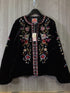 Johnny Was MAHEA Velvet Jacket Size X-Large New