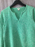 LL Bean Sweater Marled Cotton Size Medium