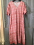 Victoria Dunn Block Print Tiered Maxi Dress Size Large
