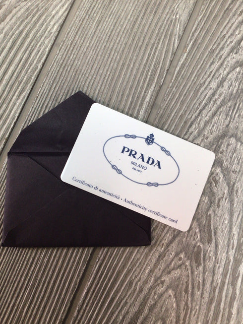 Prada Vitello Shine Leather Pouch Amaranto 1N1422 Pre-owned