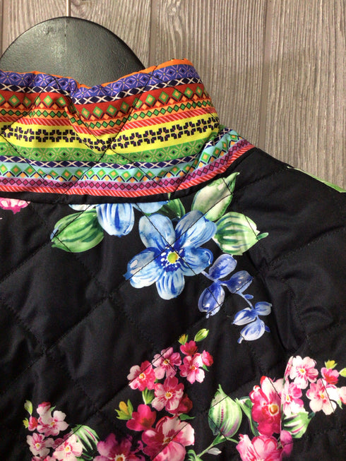 Johnny Was Down Quilted Reversible Jacket Size XX-Large