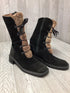 Stuart Weitzman Boots shearling lace-up suede Size 8.5