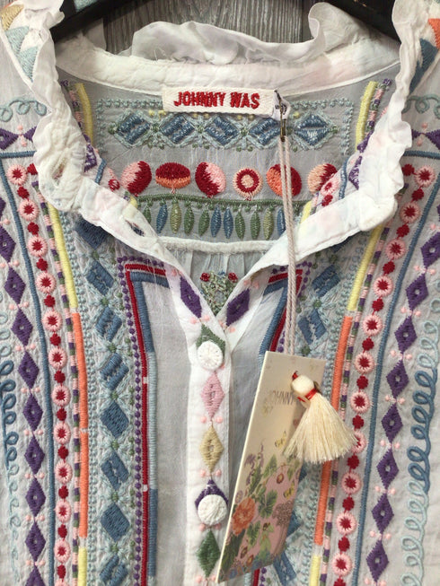 Johnny Was Top Size Small New Pre-owned