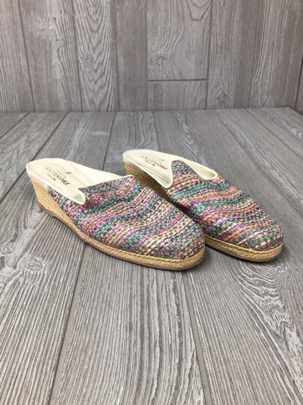 Clorinda Antinori Raffia Mules Size 39