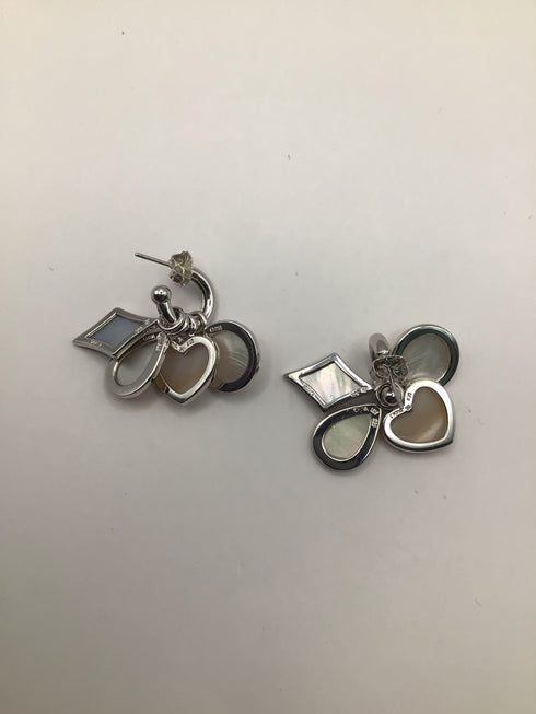 Hoop Mother-of-pearl dangle Set Earrings