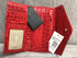 Brahmin Veronica Carnation Melbourne Leather Flap clutch Wallet pre-owned