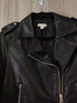 TopShop Faux-leather Moto Jacket Size 8