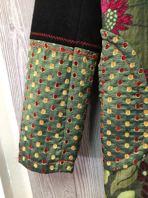 Neslay Jacquard Patchwork art-to-wear Coat fits like Medium