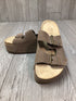 Cushionaire Guru Platform Footbed Sandals Size 8.5