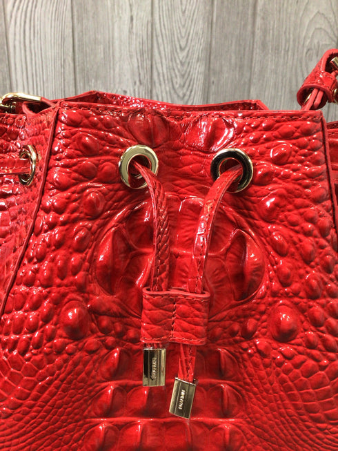 Brahmin Melinda Carnation Melbourne Bucket New Pre-owned