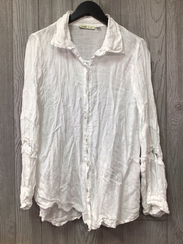 Camille & Co Linen Shirt Size Large