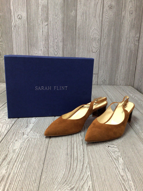 Sarah Flint Suede Slingbacks Size 10 New