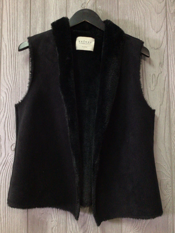 Velvet Faux Fur Vest Size X-Small