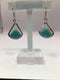 Turquoise Drop Earrings Mexico Sterling