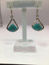 Turquoise Drop Earrings Mexico Sterling