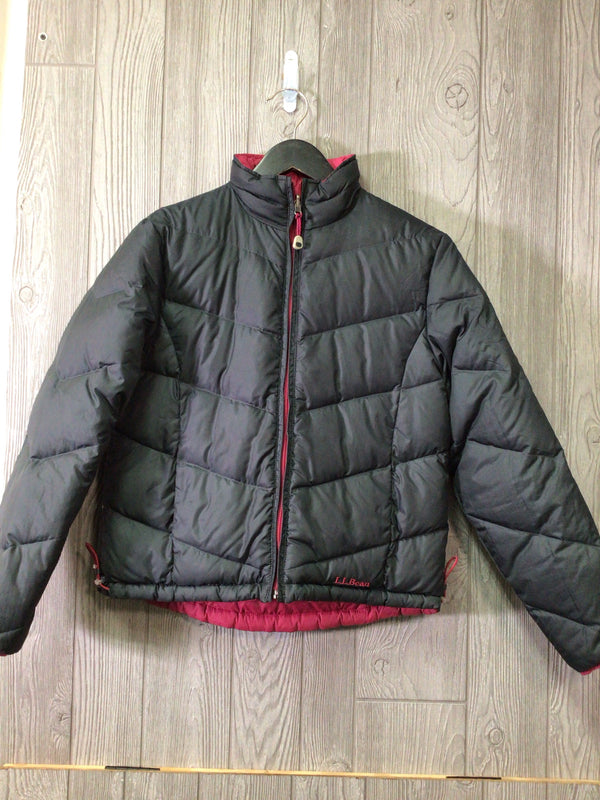 LL Bean Down Puffer Jacket Size Small Reversible