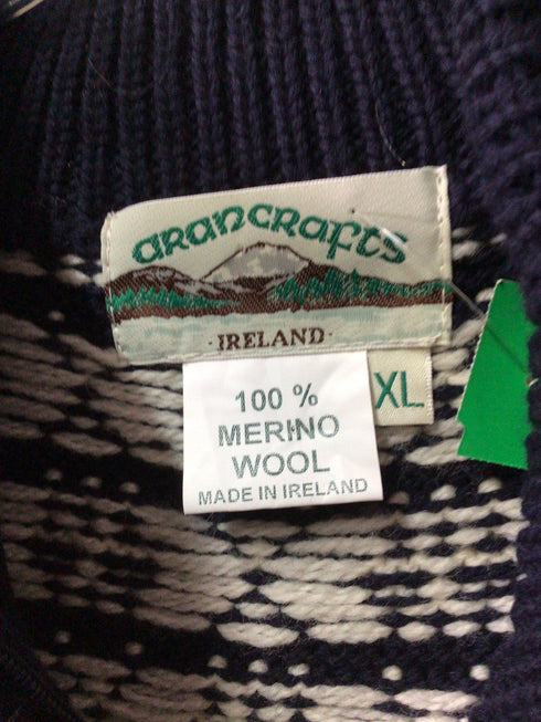 Aran Crafts Merino Wool Cardigan Size X-Large