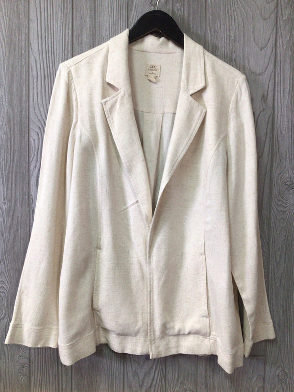 LOGO Blazer Linen Blend Size Medium