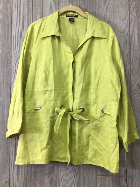 Saint Tropez West Linen Top Size X-Large New