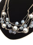 Deborah Grivas Silver Faux Pearl Necklace New