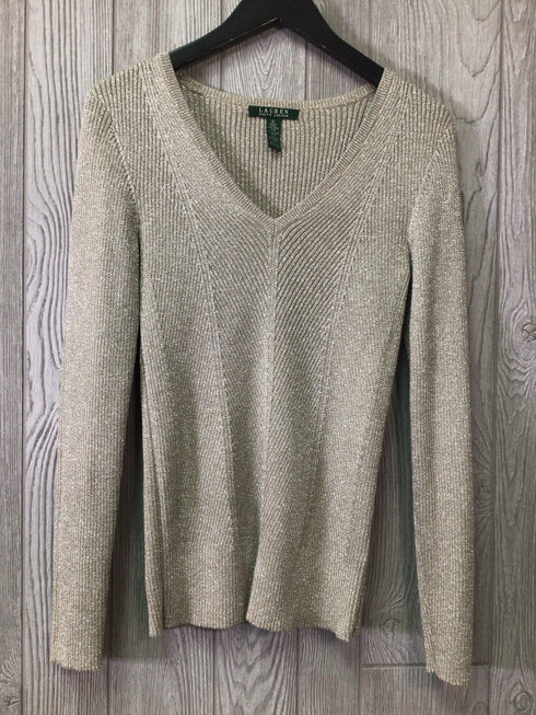 Lauren Metallic Sweater Size Medium