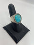 John Hardy Pauli Silver + Turquoise Hammered Signet Ring