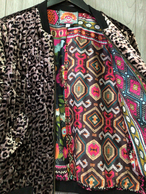 Johnny Was Quilted Bomber Jacket Size X-Small