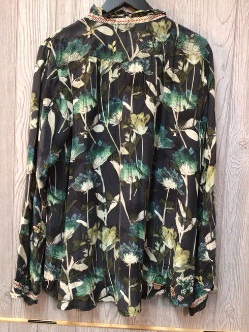 Johnny Was Cactus Blouse Size X-Large New
