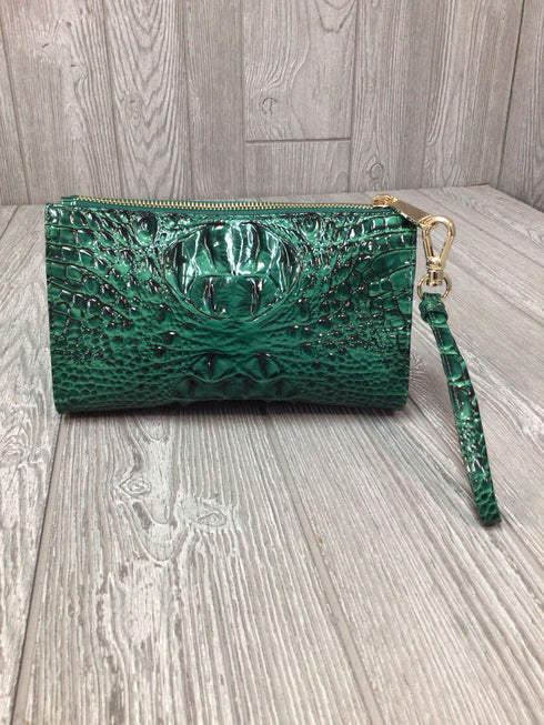 Brahmin Emerald Melbourne Leather Wristlet