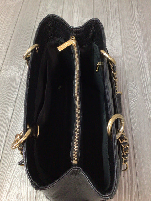 Chanel Grand Shopping Tote Quilted Caviar Leather Vintage GST