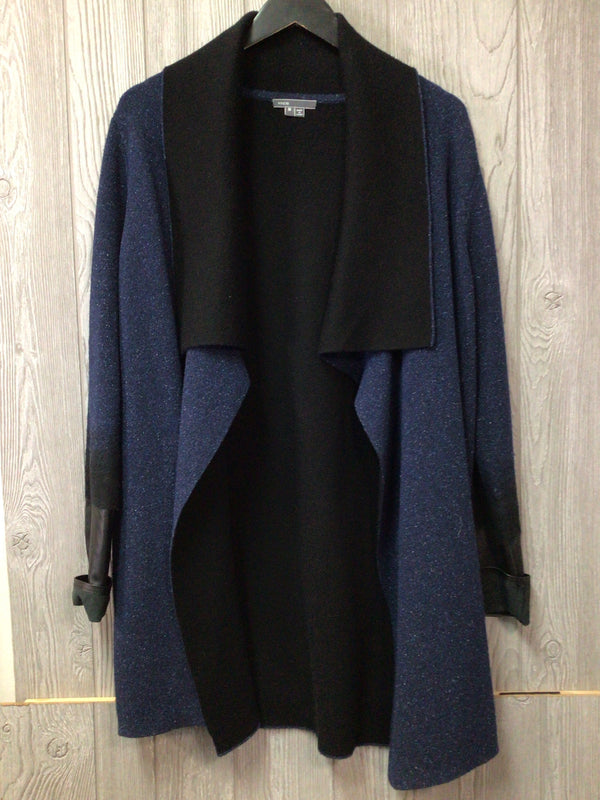 Vince Midi Cardigan Leather slv Size Medium