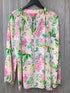 Lilly Pulitzer Silk Ellsa Blouse Size Large