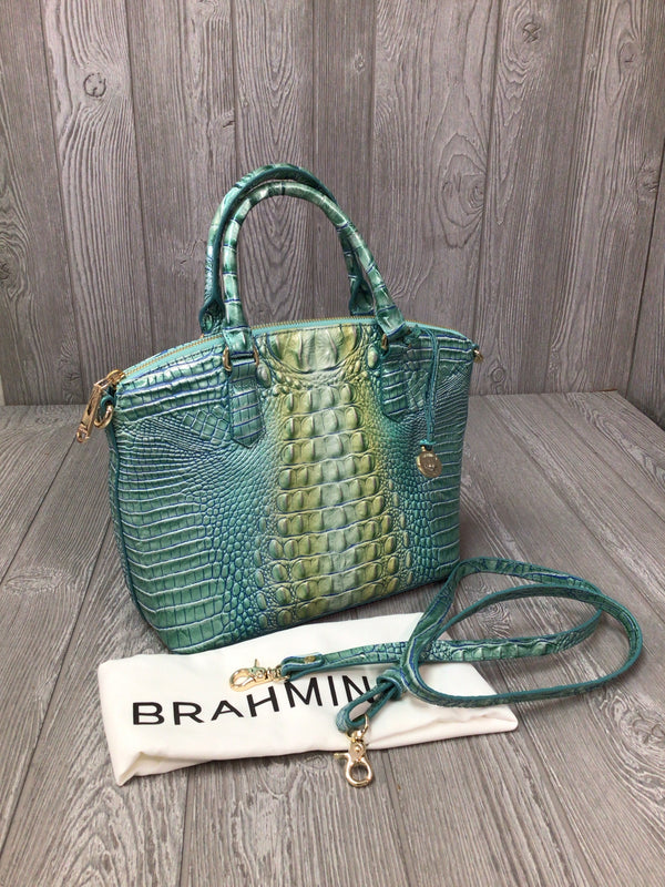Brahmin Seafoam Ombre Duxbury Satchel Melbourne Leather
