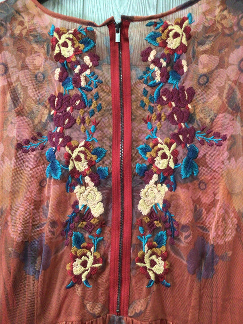 Johnny Was BIYA Dress MeshSize X-Large New