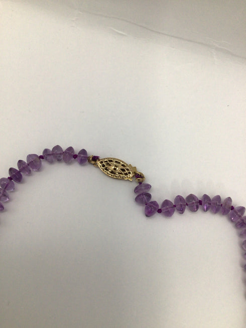 Amethyst freshwater pearl Necklace