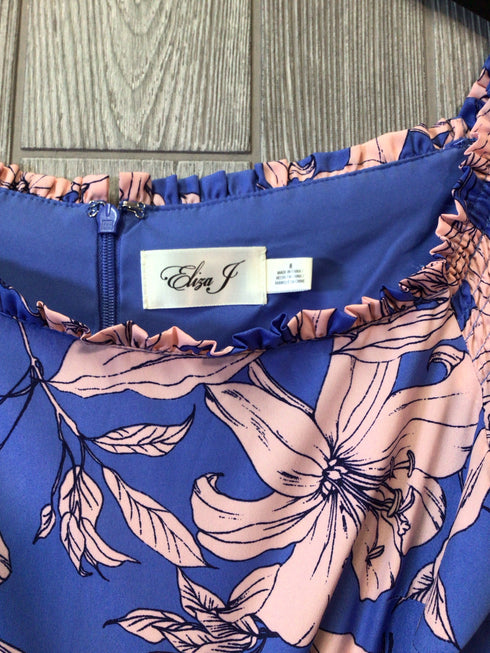 Eliza J Dress Tiered Midi Size 8