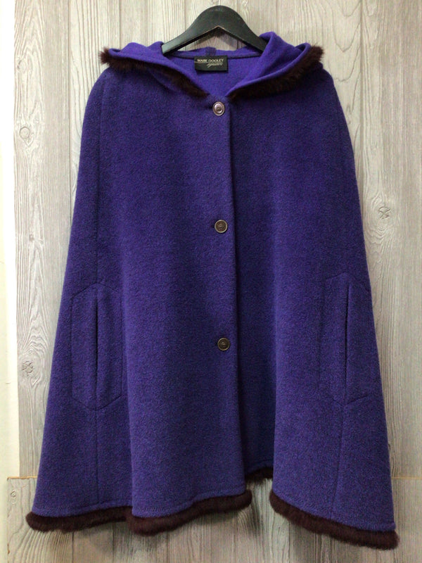 Marie Dooley Signature Cape Fur Trim Size Large Handmade