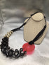 SYLCA chunky Black & red Necklace