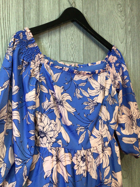 Eliza J Dress Tiered Midi Size 8