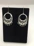 Silver Drop Crystal Earrings