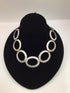 Hammered Sterling Oval Link Necklace
