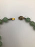 Green Jade Vintage Necklace 14" 10mm