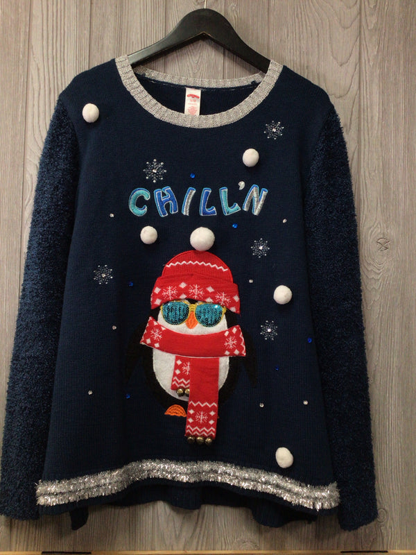 Light-up Xmas Holiday Ugly Sweater Size X-Large