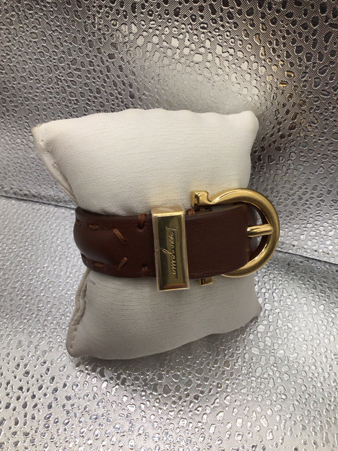 Ferragamo Leather Gianci Vintage pre-owned Bracelet Womens