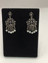 Silver Drop Pearl dangle Earrings