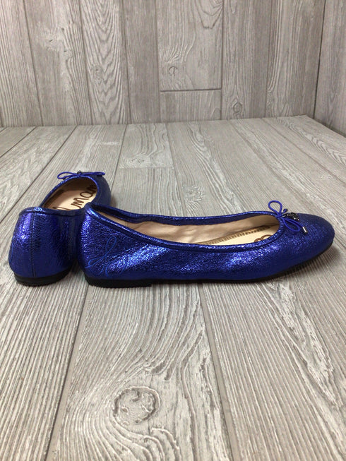 Sam Edelman Felicia crinkle metallic ballet Flats Size 8