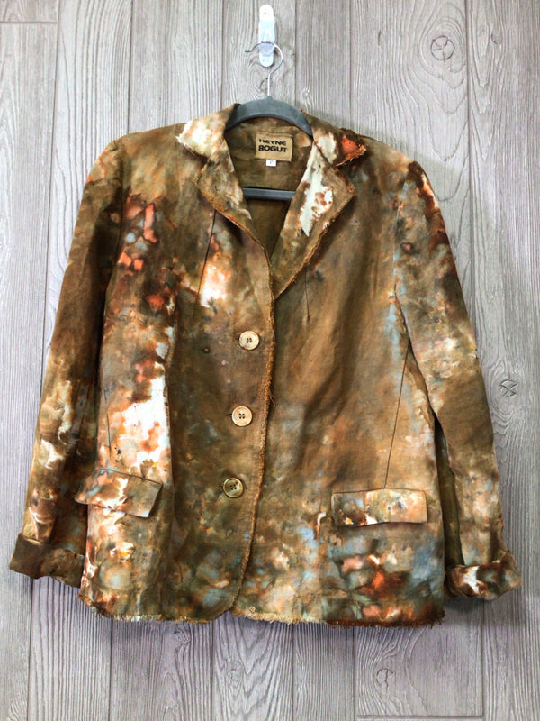 Heyne Bogut Linen Blazer Size Large