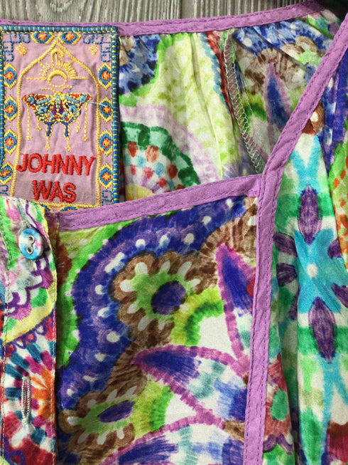 Johnny Was Blouse Silk Size X-Small